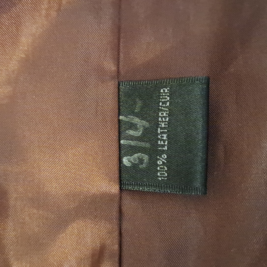 Lafayette 148 Womens Textured Saddle Brown Leather Jacket Zip/Snaps/Lined S-12 — image 7 of 8